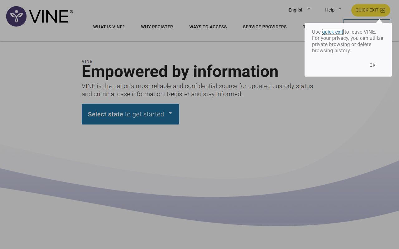 VINELink nationwide Maryland jail roster inmate search